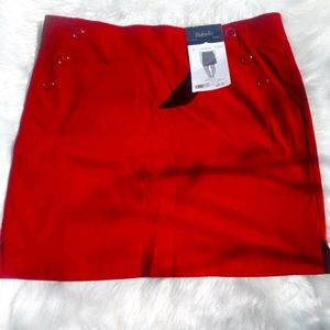 RAFAELLA RED MINI SPORT SKIRT SIZE MEDIUM